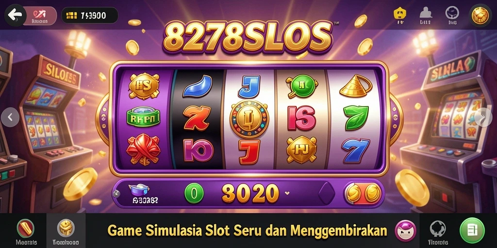 Tampilan gameplay seru dari 8278SLOTS dengan mesin slot klasik.