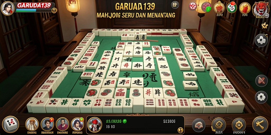 Screenshot GARUDA138 yang menunjukkan gameplay Mahjong yang seru.