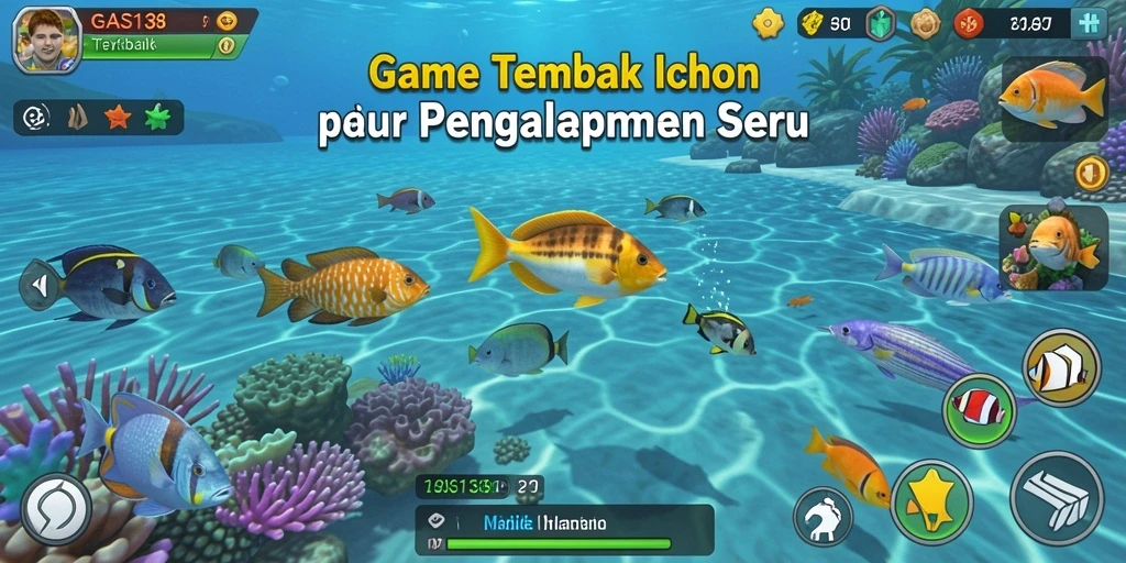 Gameplay seru Tembak Ikan di GAS138 dengan berbagai jenis ikan.