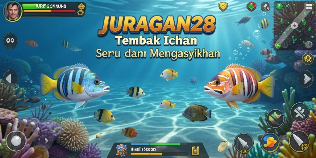 Tangkapan layar gameplay seru dari JURAGAN28 saat menangkap ikan.